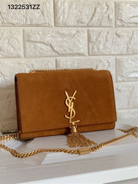 ysl brown suede bag|YSL brown leather bag.